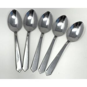 Maper-Inox Stainless Pointed Tip Handle Dinner Place Spoons 8” Set Of 5 MCM